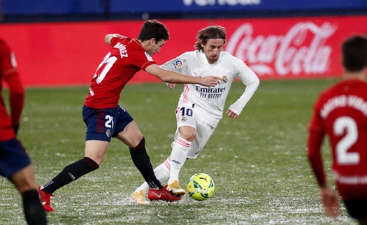 Osasuna 0-0 Real Madrid: Mất điểm đáng tiếc, Real Madrid lỡ cơ hội lên đầu bảng Liga