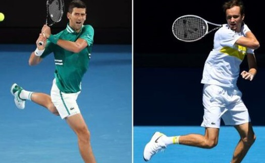 Trực tiếp chung kết Australian Open 2021: Kinh nghiệm Djokovic hay sức trẻ Medvedev?