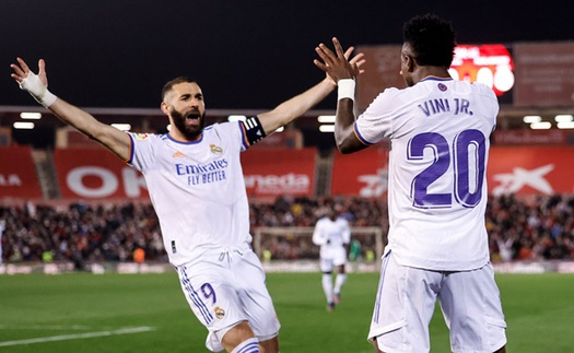 Mallorca 0-3 Real Madrid: Benzema lập cú đúp, Real xây chắc ngôi đầu Liga