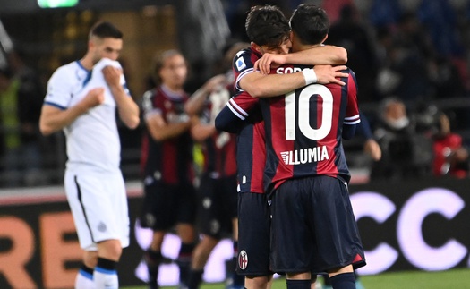 Bologna 2-1 Inter Milan: Thua sốc chủ nhà, Inter không thể tự quyết cuộc đua vô địch Serie A