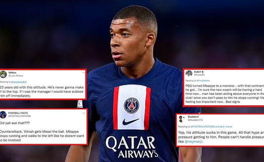 Fan dậy sóng trước thái độ thi đấu 'khó coi' của Mbappe