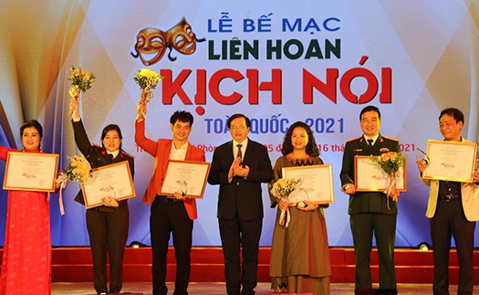 'Liên hoan Kịch nói toàn quốc 2021' trao 102 huy chương cho vở diễn, nghệ sĩ