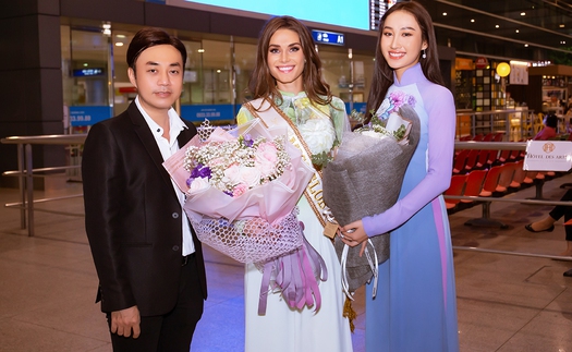 Đoàn Hồng Trang đón Miss Global 2019 dự Vietnam International Fashion Week