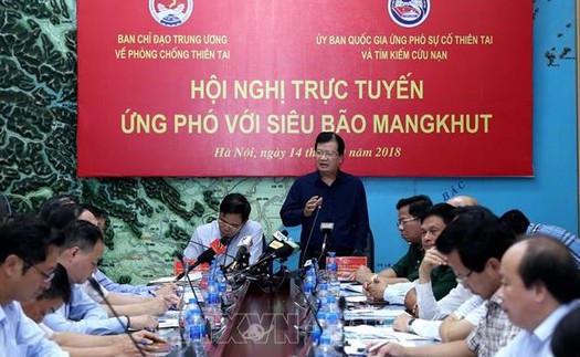 Phó Thủ tướng Trịnh Đình Dũng: Chủ động ứng phó siêu bão Mangkhut, đảm bảo an toàn tính mạng và tài sản của nhân dân