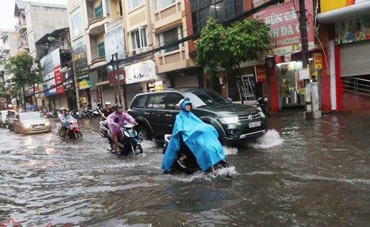 Từ đêm 28-31/8, ảnh hưởng rãnh áp thấp, Bắc Bộ và các tỉnh Thanh Hóa, Nghệ An có nơi mưa rất to