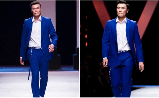 Khán giả nói gì khi thủ môn Bùi Tiến Dũng catwalk tại Tuần lễ Thời trang Quốc tế 2018?