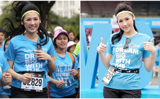 Á hậu Tú Anh chinh phục quãng đua marathon 5km chỉ với 36 phút