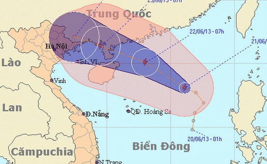 Diễn biến cơn bão số 2: Sáng 17/7, sẽ đổ bộ vào đất liền các tỉnh từ Thanh Hóa đến Hà Tĩnh