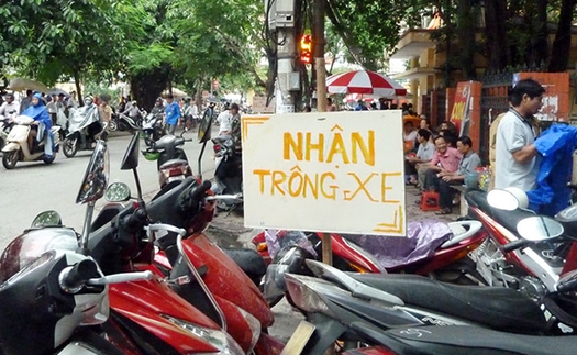 Từ ngày 1/1/2018, Hà Nội tăng phí trông giữ ô tô, xe máy