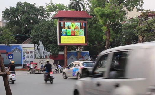 Hà Nội: Yêu cầu tháo dỡ đồng hồ đếm ngược ra khỏi di tích đền Bà Kiệu