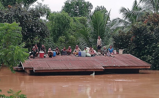 Vỡ đập thủy điện ở Lào không ảnh hưởng đến đồng bằng sông Cửu Long