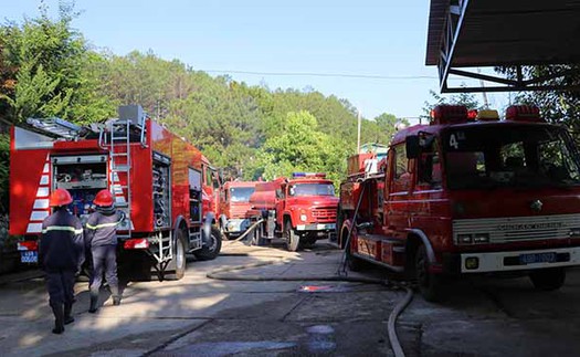 Đà Lạt: Cháy cơ sở sản xuất sâm ngọc linh ở khu vực hồ Tuyền Lâm