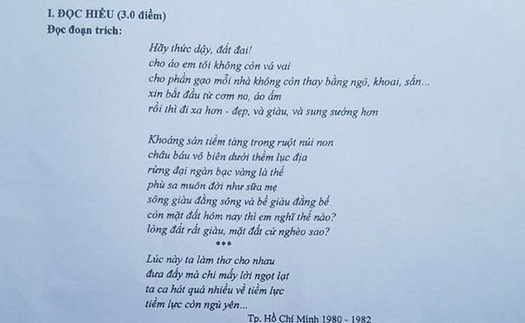 Thi THPT Quốc gia môn Ngữ văn: Đề rất khó nhưng cũng có cái hay