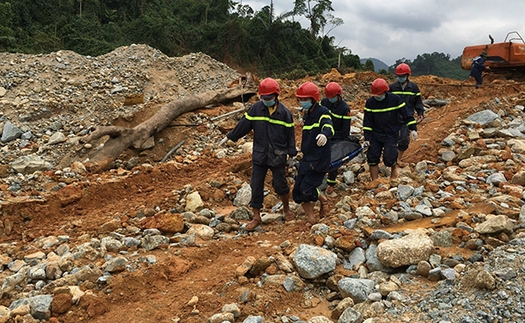 Tìm thấy thêm một thi thể công nhân bị vùi lấp ở thủy điện Rào Trăng 3