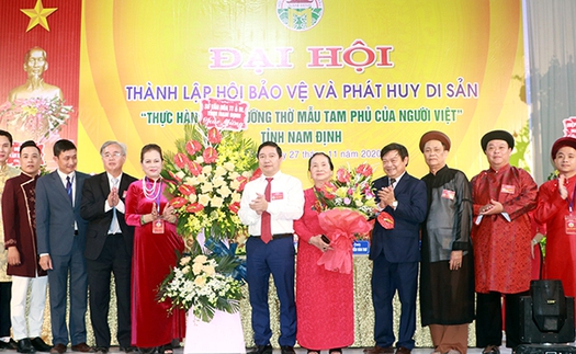 Bảo vệ và phát huy di sản 'Thực hành tín ngưỡng thờ Mẫu Tam phủ của người Việt'