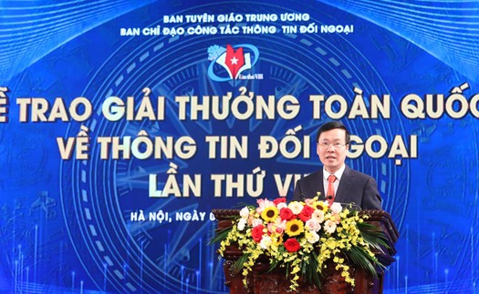 Trao Giải thưởng toàn quốc về thông tin đối ngoại lần thứ VIII