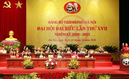 Khai mạc Đại hội Đảng bộ thành phố Hà Nội lần thứ XVII