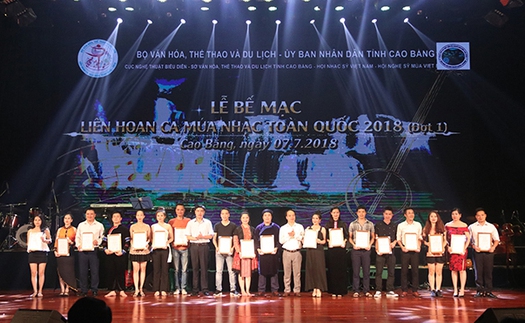 Lễ bế mạc Liên hoan Ca múa nhạc toàn quốc 2018