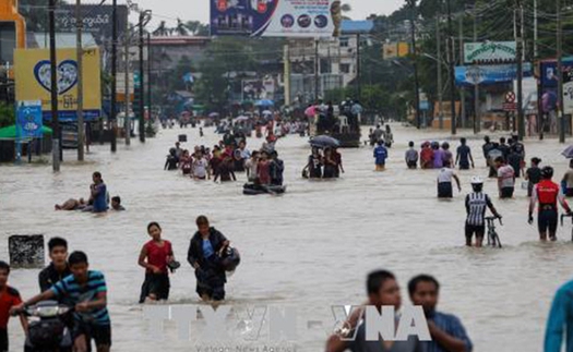 150.000 người ở Myanmar sơ tán do lũ lụt và nguy cơ vỡ đê