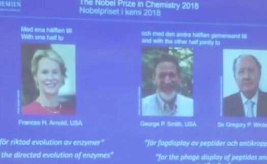 VIDEO: Nobel hoá học 2018 được trao cho nghiên cứu về Protein