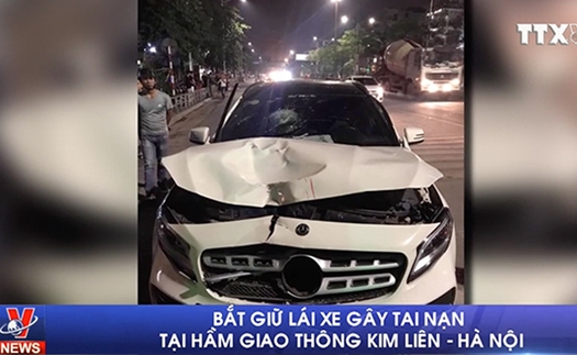 VIDEO: Bắt giữ lái xe gây tai nạn tại hầm giao thông Kim Liên, Hà Nội