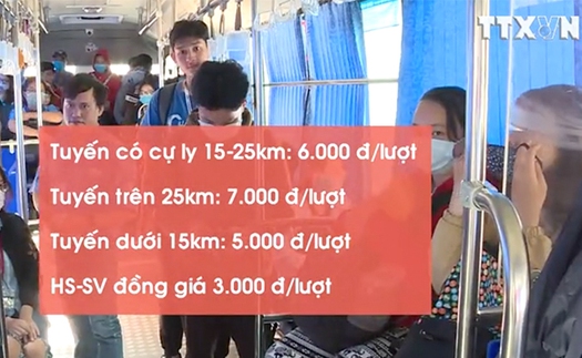 VIDEO: Giá vé xe buýt TP.HCM tăng từ 1/5