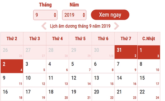 Lịch nghỉ 2/9: Lễ Quốc khánh được nghỉ bao nhiêu ngày?