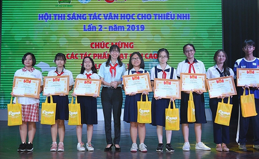 Trao hơn 40 giải thưởng sáng tác văn học dành cho thiếu nhi năm 2019