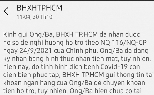 Cảnh giác trước tin nhắn lừa đảo nhận hỗ trợ từ Quỹ bảo hiểm thất nghiệp