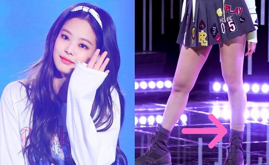 Jennie Blackpink khiến fan lo lắng khi vẫn diễn dù đang bị thương