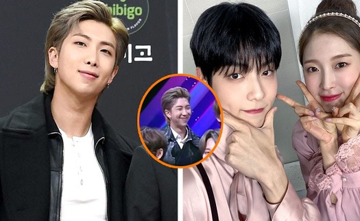 RM BTS không thể giấu được biểu cảm 'ông bố hạnh phúc' khi nhìn Soobin TXT