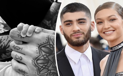 Gigi Hadid khoe ảnh bạn trai Zayn Malik và con gái trong dịp lễ Giáng sinh