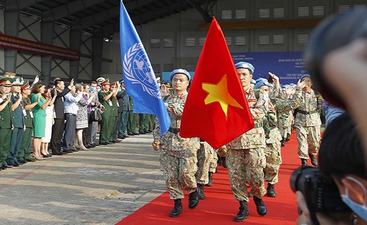 Cán bộ, chiến sĩ Việt Nam lên đường làm nhiệm vụ giữ gìn hoà bình ở Nam Sudan