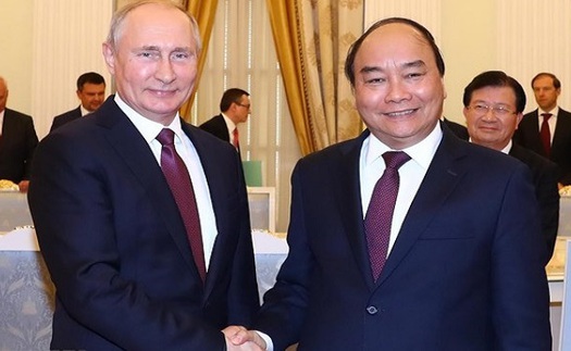 Chủ tịch nước Nguyễn Xuân Phúc gửi thư tới Tổng thống Liên bang Nga Vladimir Putin