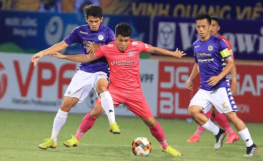 Hà Nội 4-2 Sài Gòn: Quang Hải lập siêu phẩm, Hà Nội tiếp tục đua vô địch với Viettel