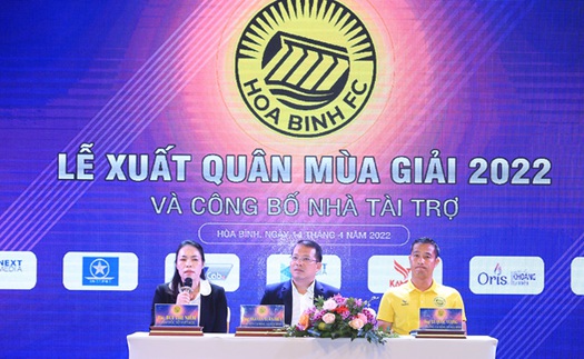 Hòa Bình FC đặt mục tiêu thăng hạng Nhất 2023