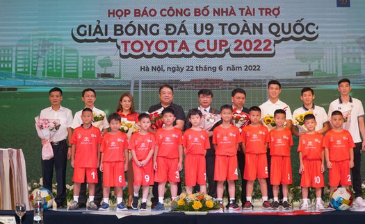 16 đội bóng dự giải U9 toàn quốc Toyota Cup 2022