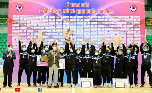 Thái Sơn Nam Quận 8 vô địch giải futsal nữ VĐQG 2022