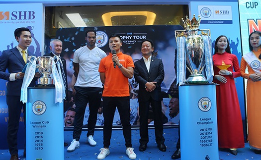 Quang Hải, Lescott giao lưu cùng CĐV Man City ở Việt Nam