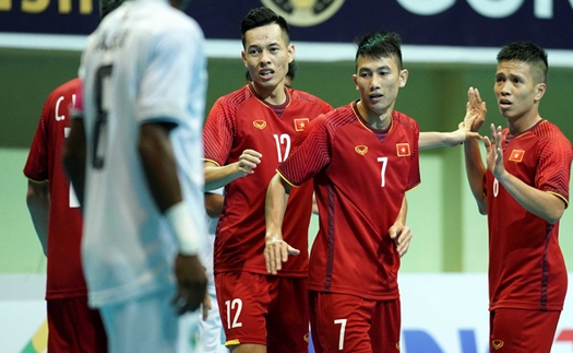 Tuyển futsal Việt Nam dội ‘mưa’ vào lưới Timor Leste