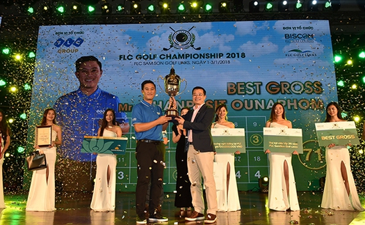 Golfer người Lào Chanpasit Ounaphom vô địch giải FLC Golf Championship 2018