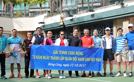 Cộng đồng người Việt Nam tại Hong Kong thi đấu tennis mừng ngày thành lập Quân đội Nhân dân Việt Nam