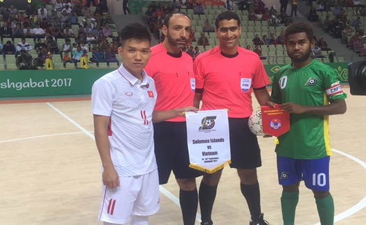 AIMAG 2017: Futsal Việt Nam vượt qua Solomon Island