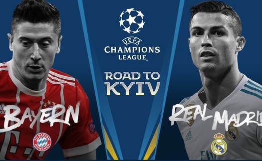 Trực tiếp lượt đi bán kết Champions League Bayern Munich vs Real Madrid ở đâu?