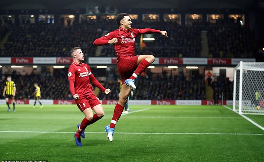 Video Watford 0-3 Liverpool: The Kop tiếp tục bám đuổi Man City