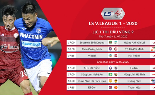 Cập nhật kết quả bóng đá và bảng xếp hạng V-League 2020 vòng 9