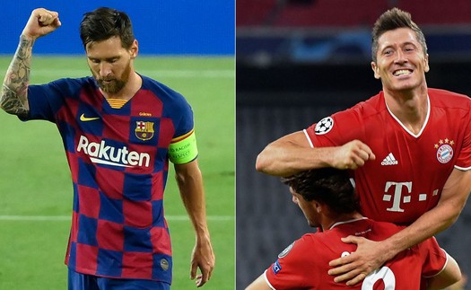 Kết quả bóng đá tứ kết cúp C1/Champions League: Barcelona 2-8 Bayern Munich