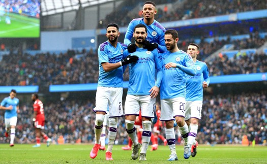 Bảng xếp hạng Ngoại hạng Anh: Man City tiếp tục bỏ xa MU và nhóm bám đuổi