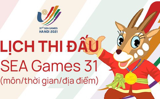 Lịch thi đấu và trực tiếp bóng bàn SEA Games 31