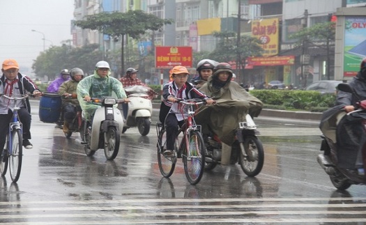 Thời tiết đêm 3 và ngày 4/3: Bắc Bộ có mưa rào và dông, đề phòng lốc, sét và gió giật mạnh